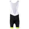 Fietsbroek Kort met Bretels 2024 BINGOAL WALLONIE-BRUXELLES Zwart